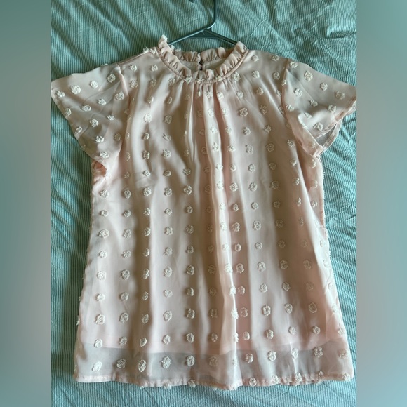 Pink Polka Dot Blouse - Picture 1 of 3